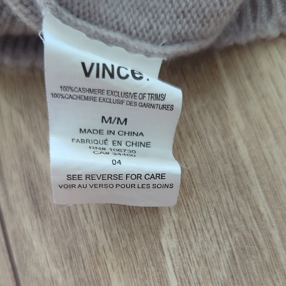 Vince Women's Lilac Crewneck Sweater 100% Cashmere Tunic - Picture 8 of 9